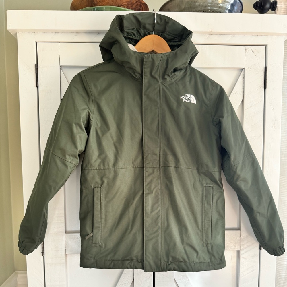 THE NORTH FACE Ski jacket. Army green. Youth size Large 10/12. EUC.